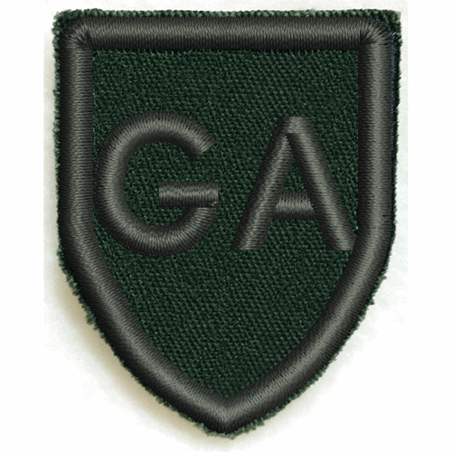 Gruppmärke sköld GA värmeklister 980196