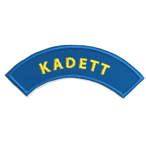 Kadett blå båge kardborre 980307