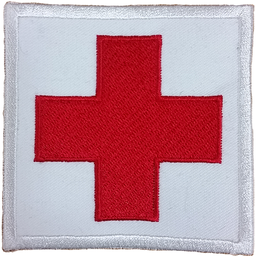 Sjukvård röd/vit kardborre 980300