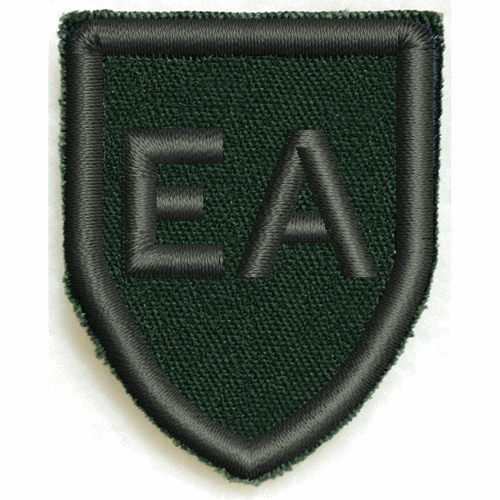 Gruppmärke sköld EA värmeklister 980190