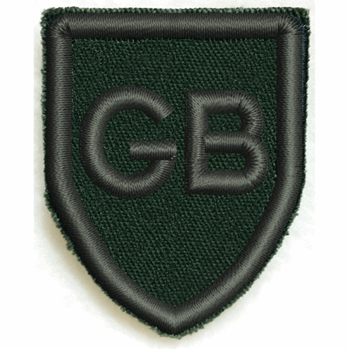 Gruppmärke sköld GB värmeklister 980197