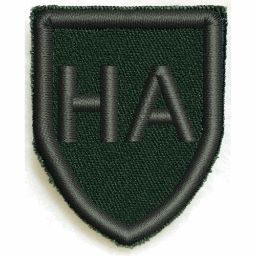 Gruppmärke sköld HA värmeklister 980199